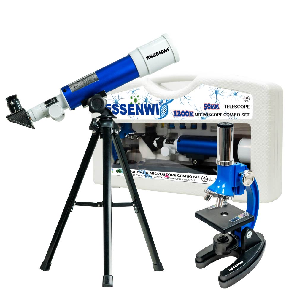 ESSENWI Microscope & Telescope Educational Kids Kit